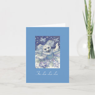 Danseur de flocon de neige de carte de Noël