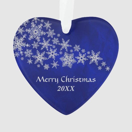 Danseur de flocon de neige en argent bleu (dos)