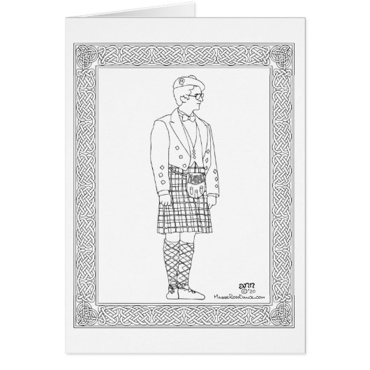 Danseur des Highlands écossais (Devant)