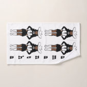 Danseur/Majorque Occidentale Noir Blanc #1 (Serviette à main)