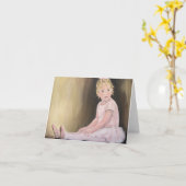 Danseur minuscule - carte de note (Fleur jaune)