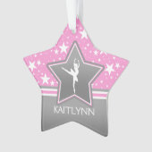 Danseur parmi les étoiles dans le rose avec VOTRE (devant)