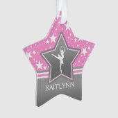 Danseur parmi les étoiles dans le rose avec VOTRE (devant)