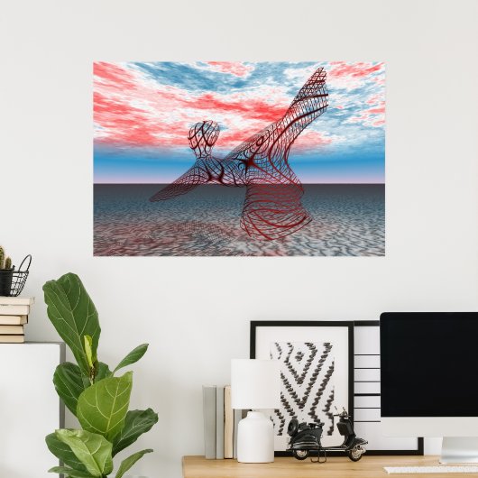 Danseur rouge - Grande impression (Bureau à domicile)