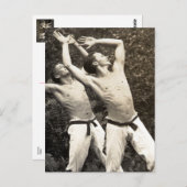 Danseurs, années 30, carte postale (Devant / Derrière)