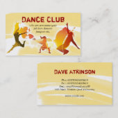 danseurs carte de visite (Devant / Derrière)