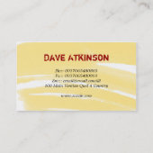 danseurs carte de visite (Dos)