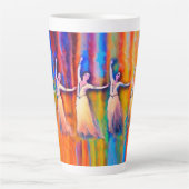 Danseurs colorés Latte Mug (Devant)