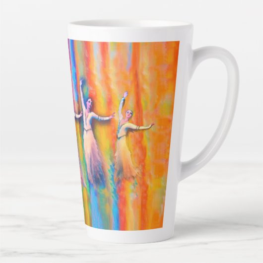 Danseurs colorés Latte Mug (Droite)