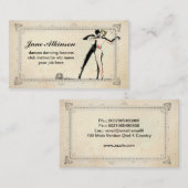 danseurs dansant le carte de visite de couples (Devant / Derrière)