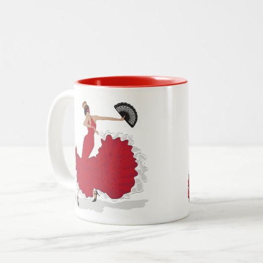 Danseurs de flamenco Café Mug (Devant gauche)