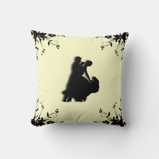 Danseurs de salle de bal Silhouette Mojo Coussin (Recto)