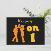 Danseurs De Salsa Sur Un Invitation De Fête De Dan (Debout devant)