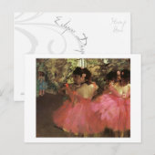 Danseurs en rose carte postale (Devant / Derrière)