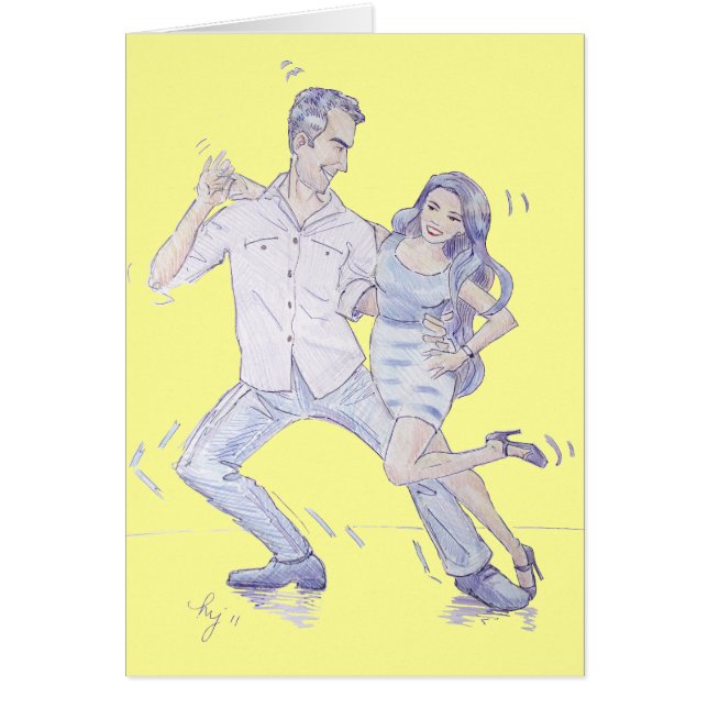 Danseurs Jive Ceroc modernes (Devant)