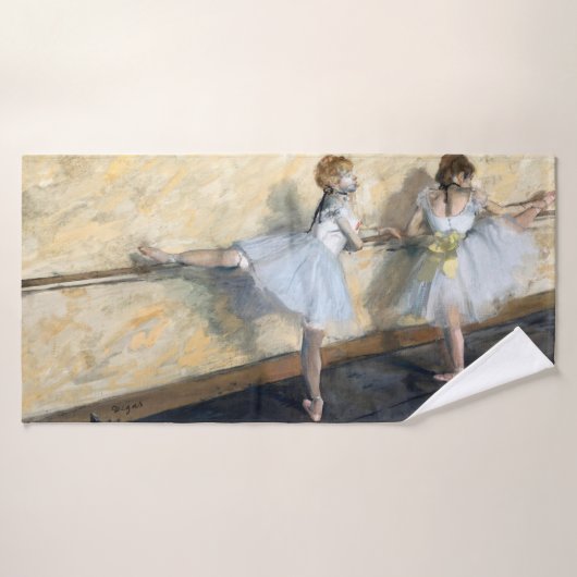 Danseurs Pratiquant au Barre, Edgar Degas (Serviette de bain)