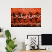 Danseurs Secret I - Impression en toile (Bureau à domicile)