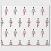 Danseuse 76x183 cm, Papier cadeau brillant #4 (Plat)