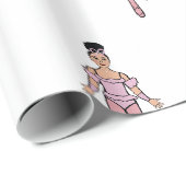 Danseuse 76x183 cm, Papier cadeau brillant #4 (Coin rond)