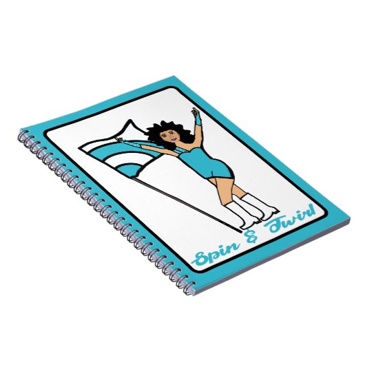 Danseuse Aqua White Accent Carnet (Côté Droit)