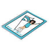 Danseuse Aqua White Accent Carnet (Côté gauche)