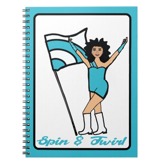 Danseuse Aqua White Accent Carnet (Devant)