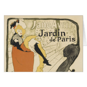 Danseuse Art Nouveau Jane Avril, Toulouse Lautrec