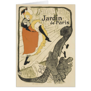 Danseuse Art Nouveau Jane Avril, Toulouse Lautrec