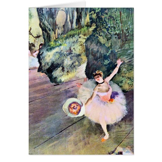 Danseuse au bouquet de fleurs par Edgar Degas (Devant)