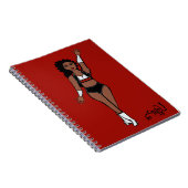Danseuse Carnet Rouge / Noir / Blanc (Côté Droit)
