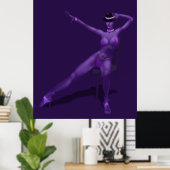 Danseuse de cabaret - Poster (Bureau à domicile)