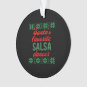 Danseuse de salsa Vilaine cadeau de Noël de Noël (devant)