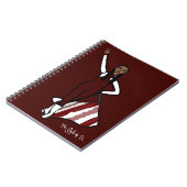 Danseuse Drapeau Bourgogne Blanc Accent F Carnet (Côté gauche)