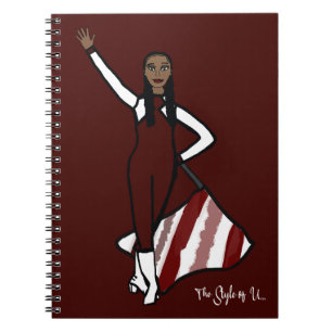 Danseuse Drapeau Bourgogne Blanc Accent F Carnet