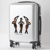 Danseuse Duo-Pose Paradis #1 Autocollant (Sur valise)