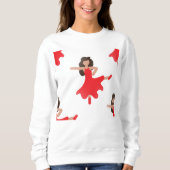 Danseuse émoji femmes sweatshirt (Devant)
