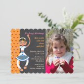 Danseuse indienne Invitation à la fête d'anniversa (Debout devant)