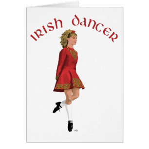 Danseuse irlandaise en rouge