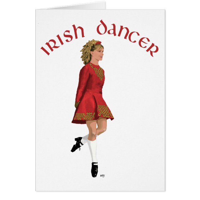 Danseuse irlandaise en rouge (Devant)