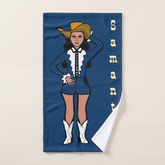 Danseuse/Majorette Dénim Ouest #2 (Serviette à main)