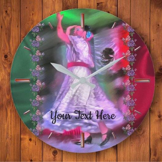 Danseuse mexicaine 0175 Grande horloge