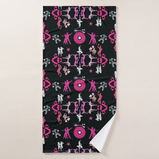 Danseuse rose Motif Décor Maison (Serviette de bain)
