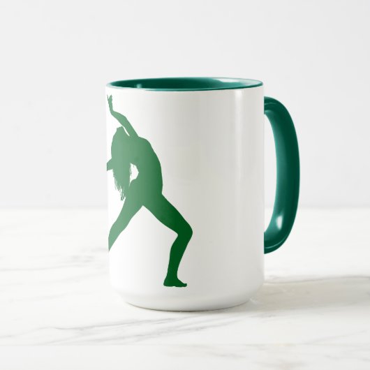 Danseuse Silhouette Café Mug (Devant droit)