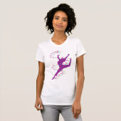 Danseuse violette avec T-shirt Stars (Devant entier)