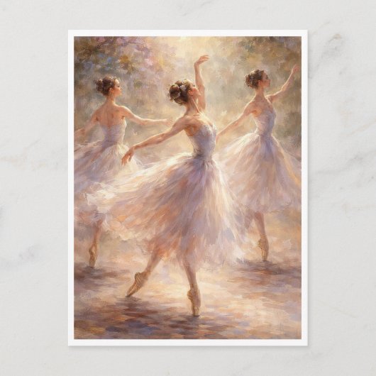 Danseuses de ballet. Carte postale (Devant)