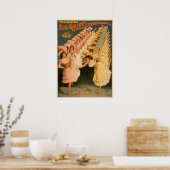 Danseuses Gaiety - Poster publicitaire Vintage (Cuisine)
