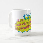 Dansez Avec L'Univers Grande Mug De Café (Devant gauche)