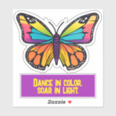 Dansez en couleur, montez en lumière. Autocollant (Feuille)