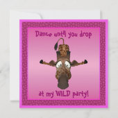 Dansez jusqu'à ce que vous lâchiez les Invitations (Dos)