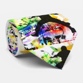 Dansfeestgraffiti Stropdas (Opgerold)